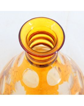 Small Yellow Bohemian Carafe