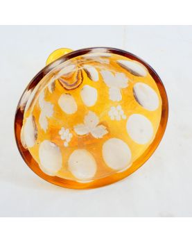 Small Yellow Bohemian Carafe