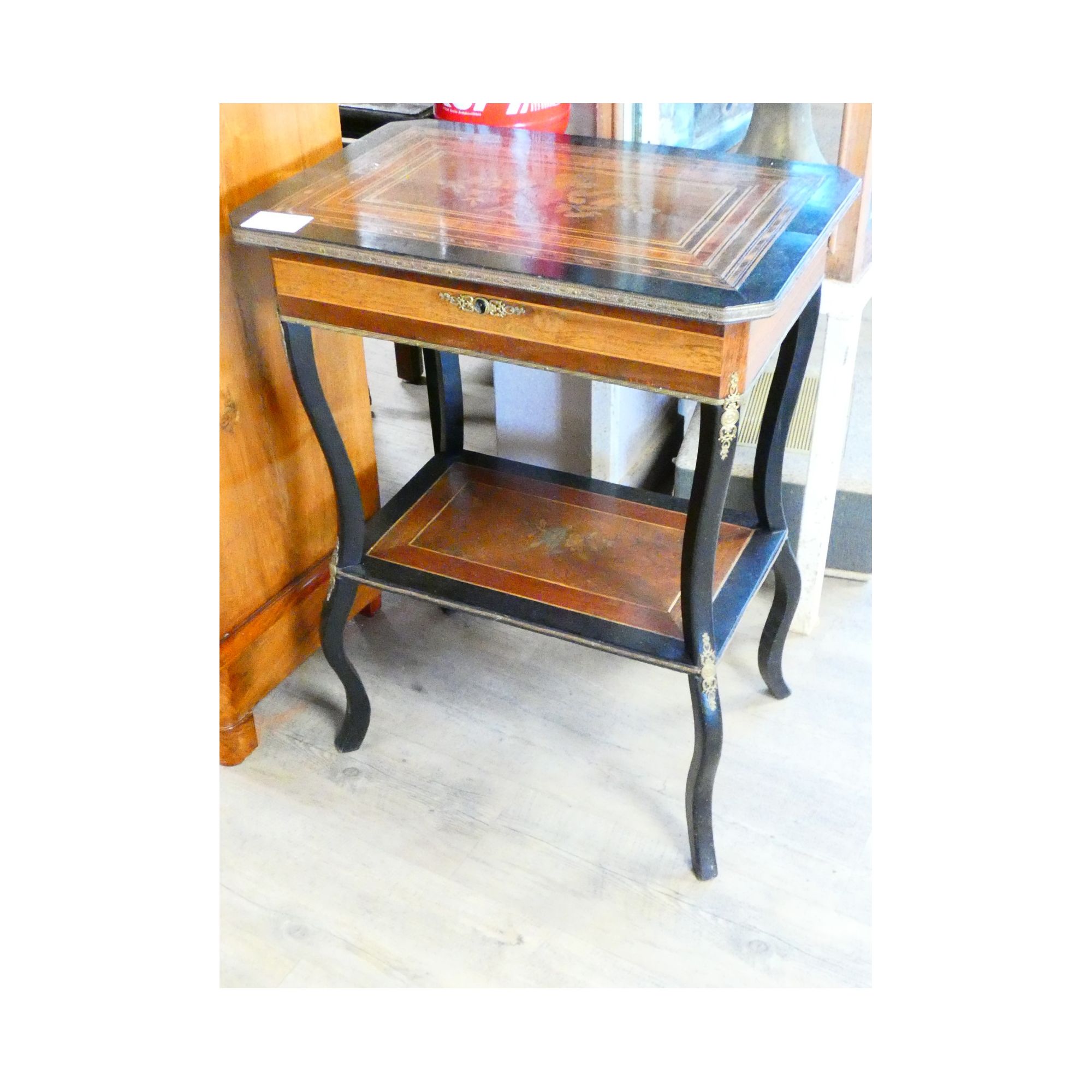 Napoleon III Marquette 1-Drawer Work Table Napoleon III Marquette 1-Drawer Work Table