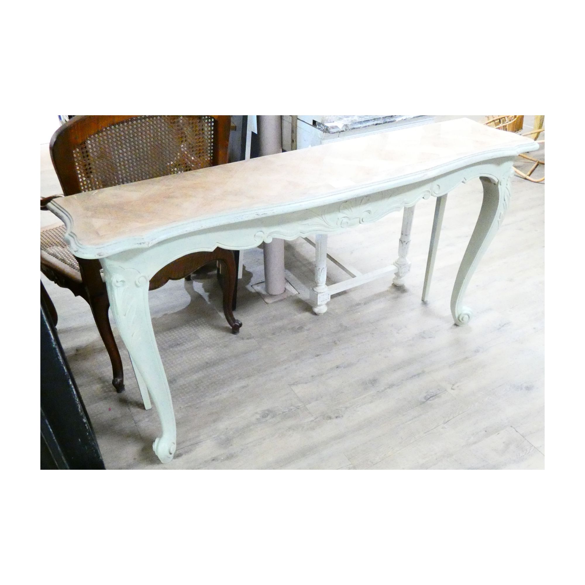 Patinated Console Patinated Console