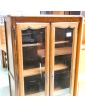 Small Neo Rustic 2 Glass Door Display Cabinet with Key