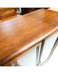 Small Neo Rustic 2 Glass Door Display Cabinet with Key