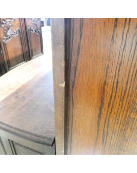 Small Neo Rustic 2 Glass Door Display Cabinet with Key