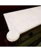 Secretary 1 flap 4 drawers White marble top