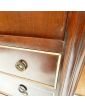 Secretary 1 flap 4 drawers White marble top