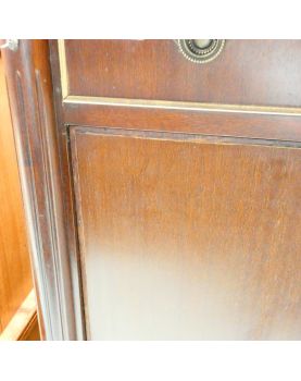 Secretary 1 flap 4 drawers White marble top