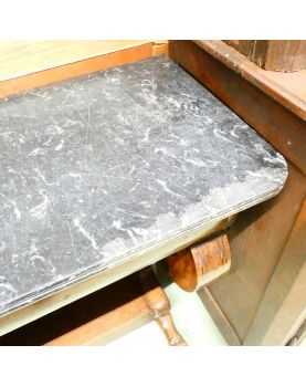 Louis Philippe Console with Black Marble Top