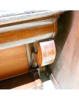 Console Louis Philippe Dessus en Marbre Noir