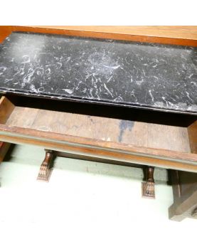Louis Philippe Console with Black Marble Top