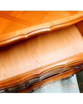 Arbalète 3-Drawer Regency Style Cherrywood Chest of Drawers
