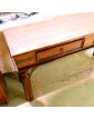 Dark Wood 2 Drawer Console Table