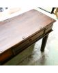 Dark Wood 2 Drawer Console Table