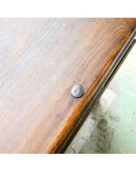 Dark Wood 2 Drawer Console Table