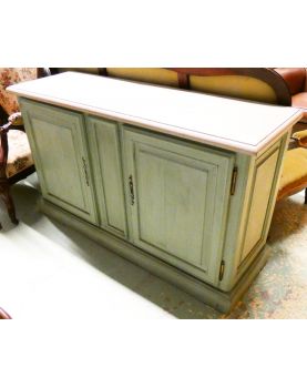 Small Green Patinated Sideboard