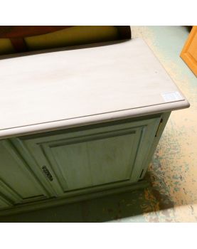 Small Green Patinated Sideboard