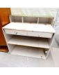 2-Drawer Gray and Gold Store Counter