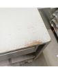 2-Drawer Gray and Gold Store Counter