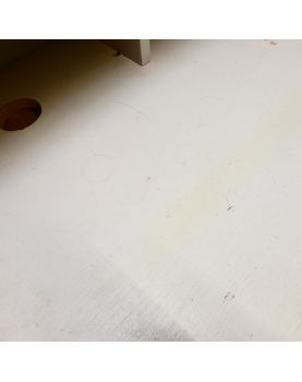 2-Drawer Gray and Gold Store Counter
