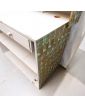 2-Drawer Gray and Gold Store Counter