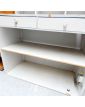 2-Drawer Gray and Gold Store Counter