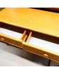 Small 2-Door, 2-Drawer Chest of Drawers with Rattan Finish