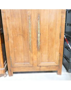Oak Wardrobe with Key