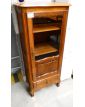 Small Louis XV Oak Display Cabinet with 1 Glass Door and 1 Drawer with Key
