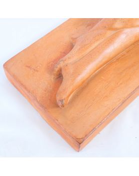 Art Deco Terracotta Woman Signed MELANY