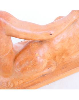 Art Deco Terracotta Woman Signed MELANY