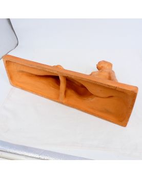 Art Deco Terracotta Woman Signed MELANY