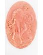 Terracotta Medallion Signed G.MARTI Nude Scene