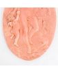 Terracotta Medallion Signed G.MARTI Nude Scene