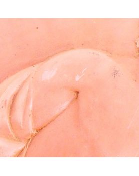 Terracotta Medallion Signed G.MARTI Nude Scene