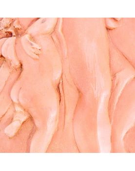 Terracotta Medallion Signed G.MARTI Nude Scene