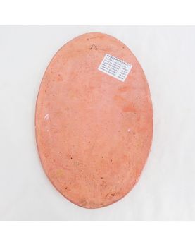 Terracotta Medallion Signed G.MARTI Nude Scene