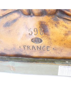 Bust of a Woman in Gilded Plaster in the Village