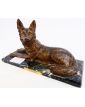 Bronze Dog CHIPARUS on Marble Base