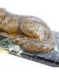 Bronze Dog CHIPARUS on Marble Base