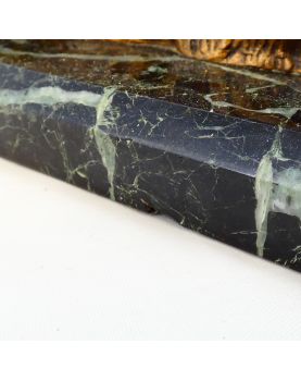 Bronze Dog CHIPARUS on Marble Base