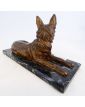 Bronze Dog CHIPARUS on Marble Base