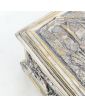 Napoleon III Silver-Plated Bronze Jewel Chest with Relief Decor