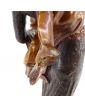 Large Subject Woman with Candlestick in Bronze 20th Century