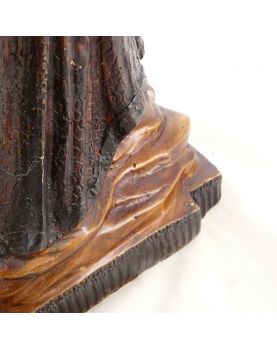 Large Subject Woman with Candlestick in Bronze 20th Century