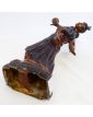 Large Subject Woman with Candlestick in Bronze 20th Century