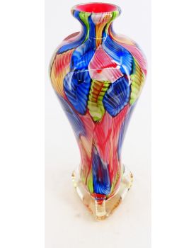 Large MURANO Style Vase Floral Decor