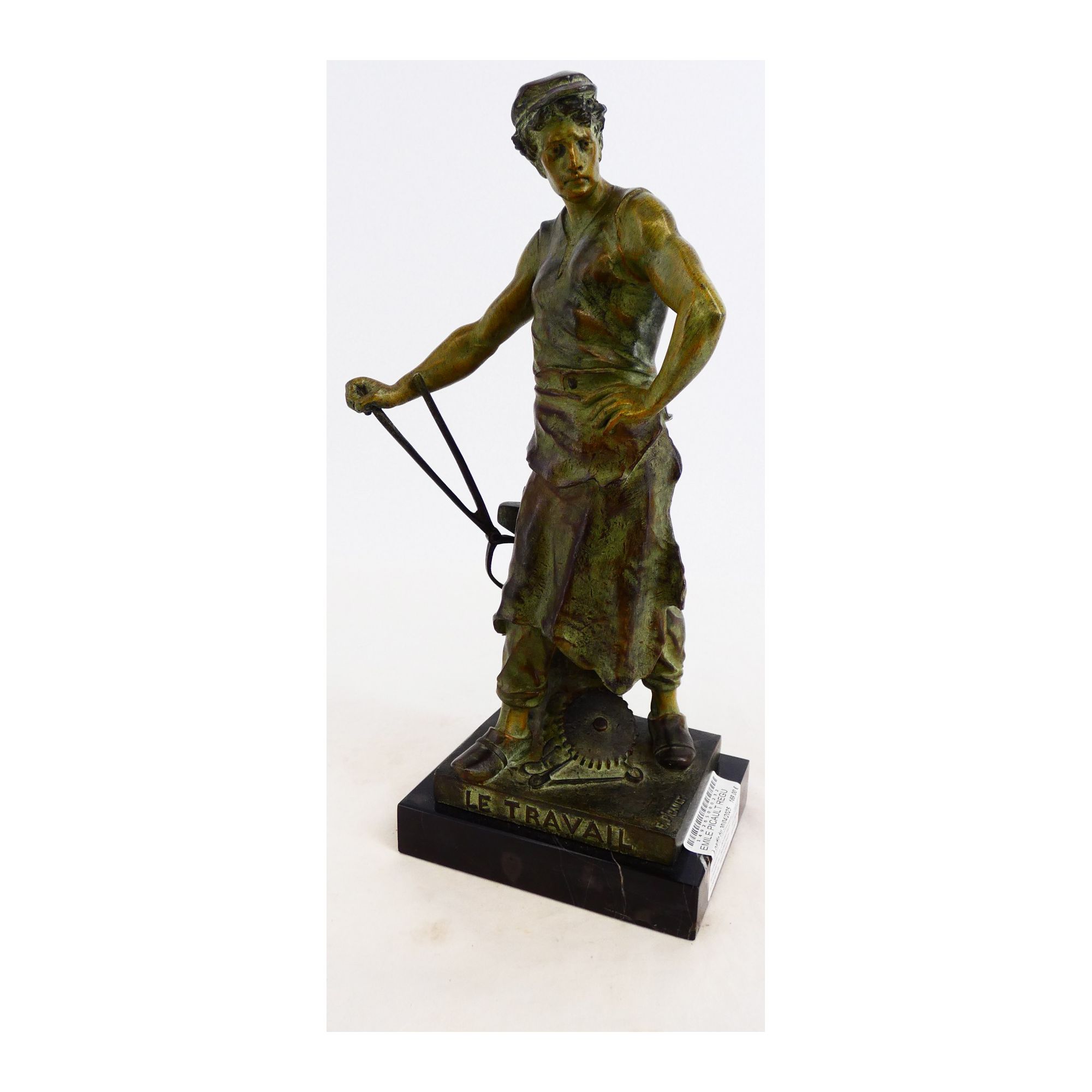 Regulates Work on Marble Base by Emile PICAULT Regulates Work on Marble Base by Emile PICAULT