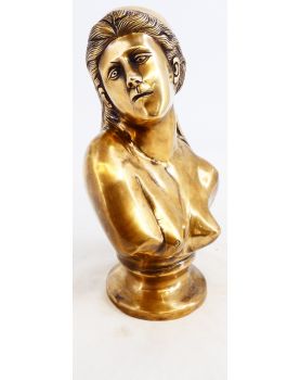 20th Century Bronze Bust of a Nude Woman