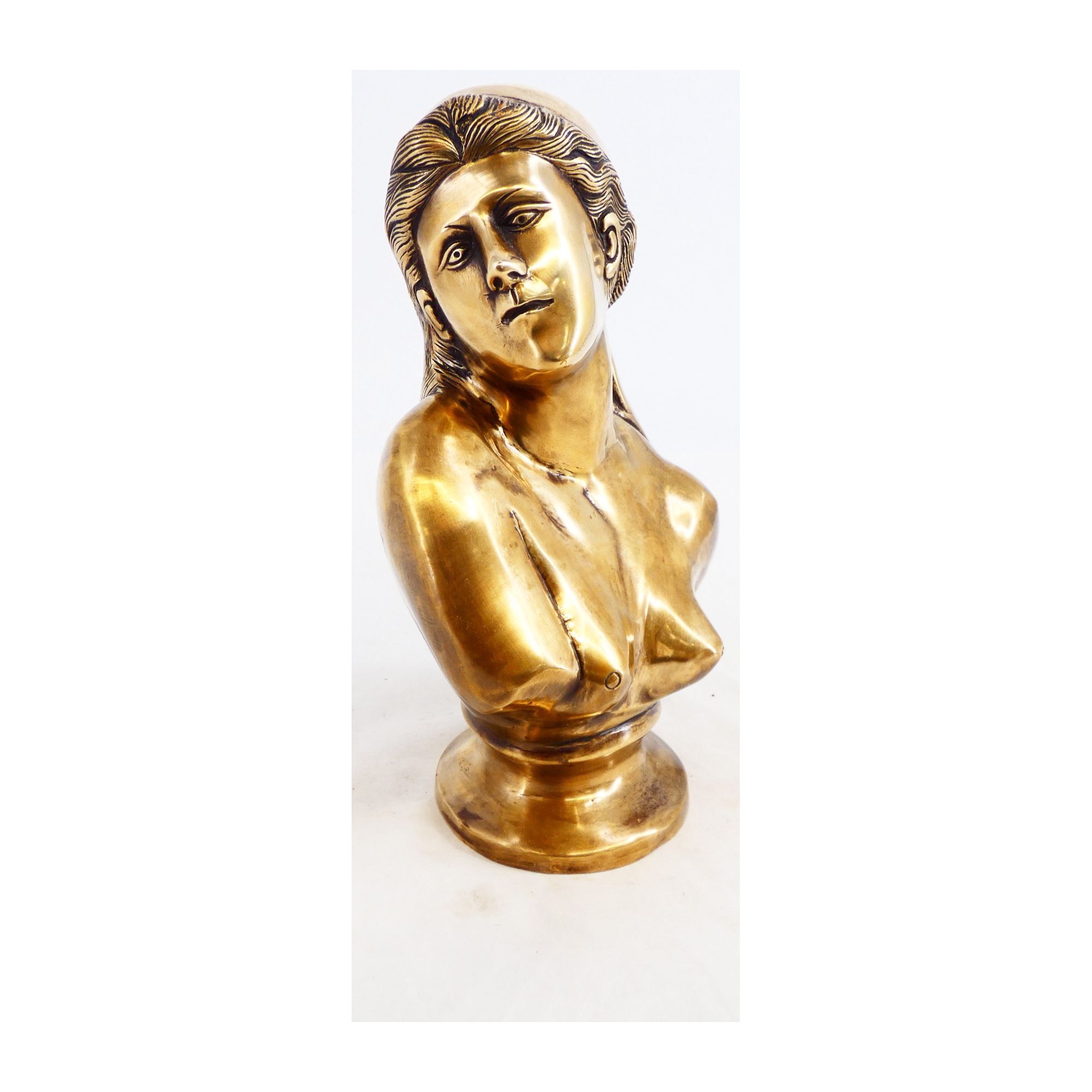 20th Century Bronze Bust of a Nude Woman 20th Century Bronze Bust of a Nude Woman