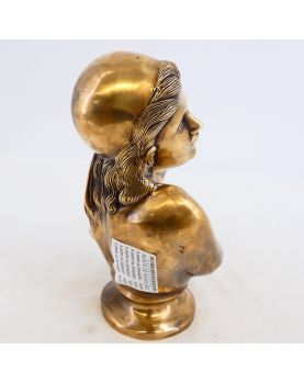 20th Century Bronze Bust of a Nude Woman