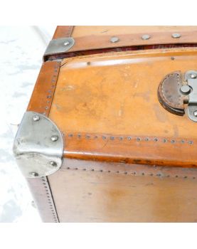 Antique Leather Cabin Trunk